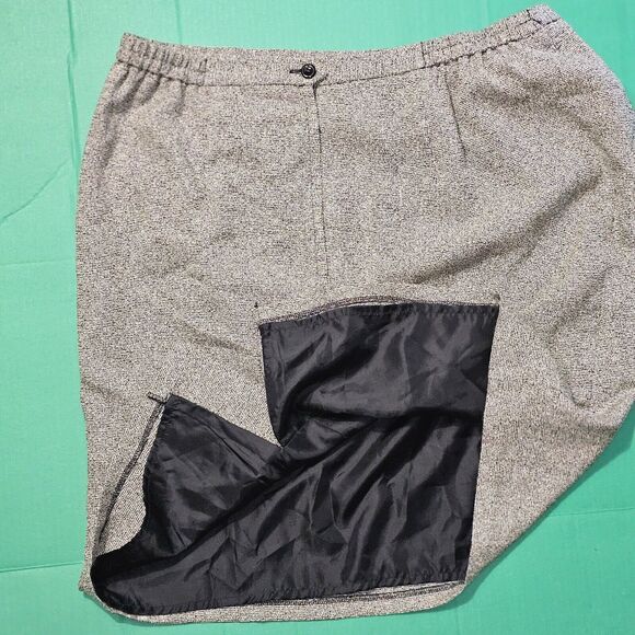 Dressbarn Gray Workwear Skirt Plus Size 20 Career Woman Sophisticated Lined Slit - Picture 7 of 7